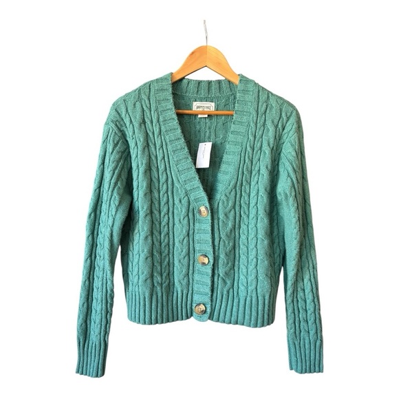 American Eagle Cropped Cable Knit Cardigan Size S - Picture 8 of 9